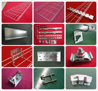 Bandeja porta cable (mallado de almbre) Galvanizado en caliente. 4" (100mm) de altura, 24" (600mm) de ancho Wire Mesh Tray