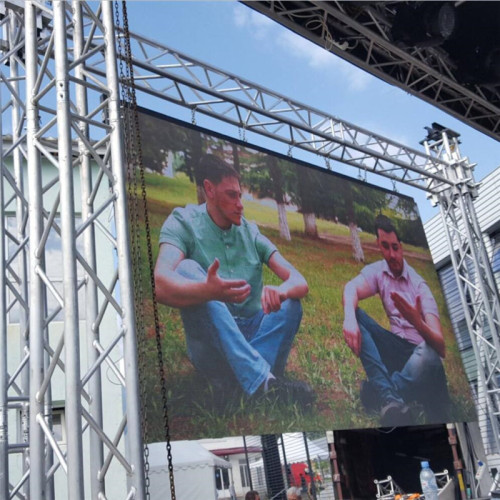 Telão LED para locação de palco de eventos interno de 500 x 1000 mm