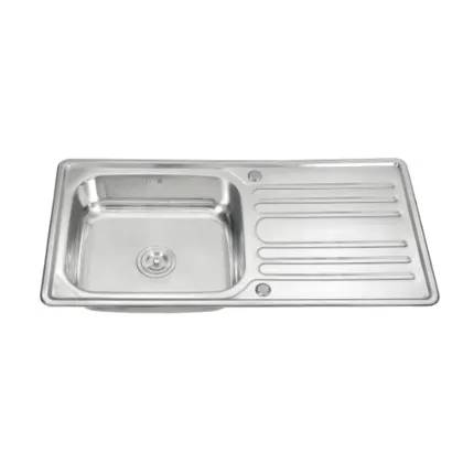 Deep Drop-in Kitchen Sink with Drainboard