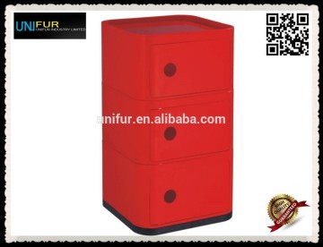 Three square 38*38 CM designer cheap modular plastic box