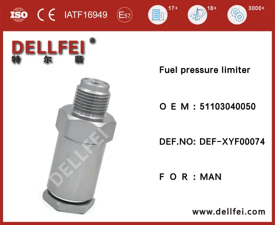 High Quality New Fuel Common Rail Pressure Limiter Control Valve 51103040050 for MAN