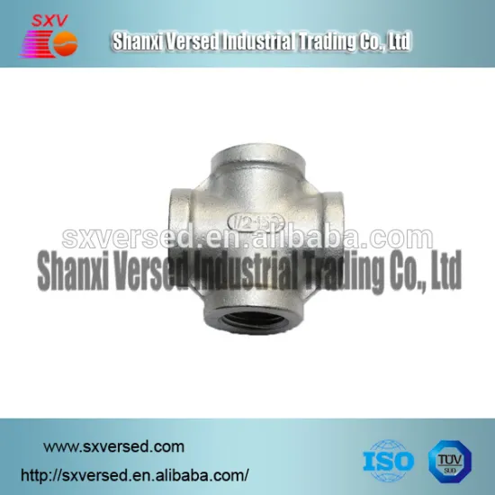 stainless steel casting Factory pipe fittings cross foundry