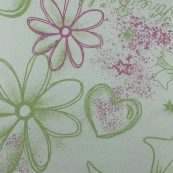 Flower Printed Cotton Polyester Blended Textile