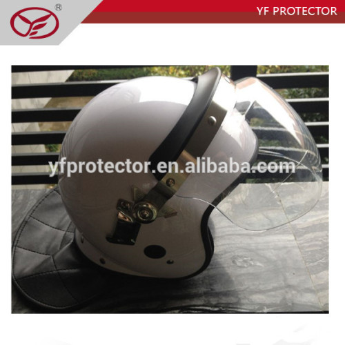 ABS shell Police anti riot helmet with visor /white motorcycle helmet