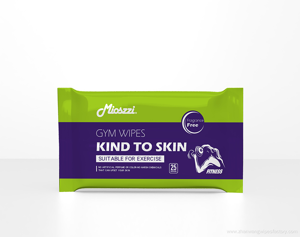 Gym Wipes Cleansing Honeysuckle Extract