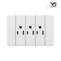 3-Port Socket Panel Safe Home Mahahalagang
