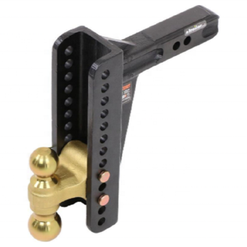 Saluran saluran 2-bola boleh laras untuk penurunan 2 "Hitch-10-1/8", kenaikan 9-1/8 "