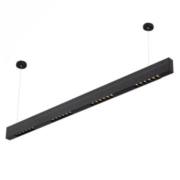 Aluminum IP20 SMD 3030 LED Linear Pendant Light - HUAYI CE Black 20W/40W