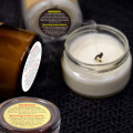 Self Adhesive Roll round candle burning Warning Label