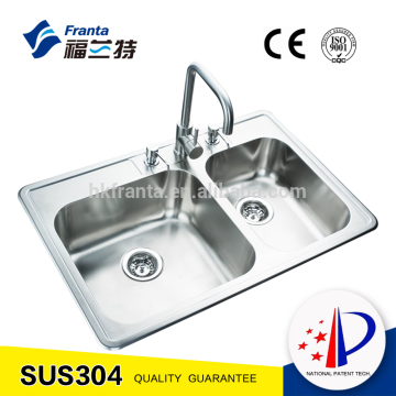 18 gauge 60/40 double bowl laundry sink inserts
