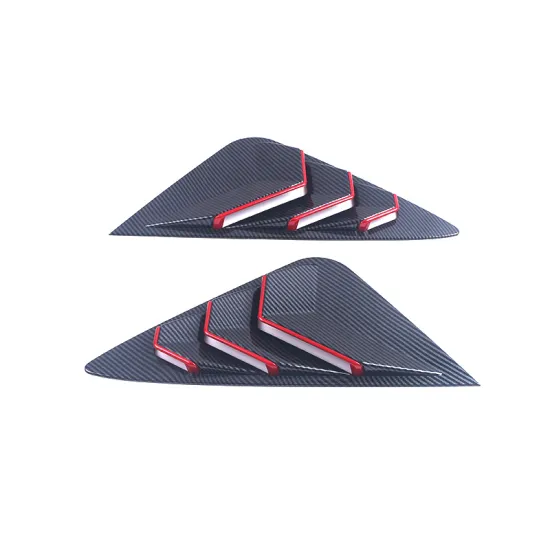 Carbon Fiber Rear Triangle Louver Window Decoration for Toyota 2022 Harrier ABS Exterior Styling