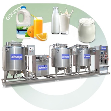 Professionele 50L mini uht zuivelverwerkingsfabriek voor yoghurt- en melkproductie