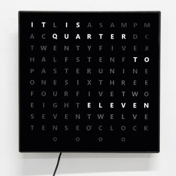 CHEETIE CP37M Extra Special Square Shape Wall Word Clock