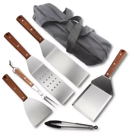 Customized Portable Stainless Steel Shovel BBQ Tool Set in Different Sizes