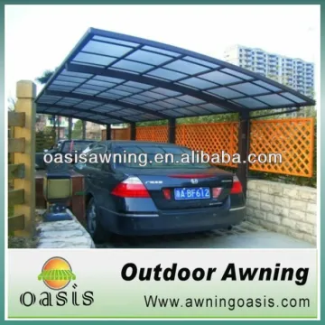 durable and strong aluminum structure double carport