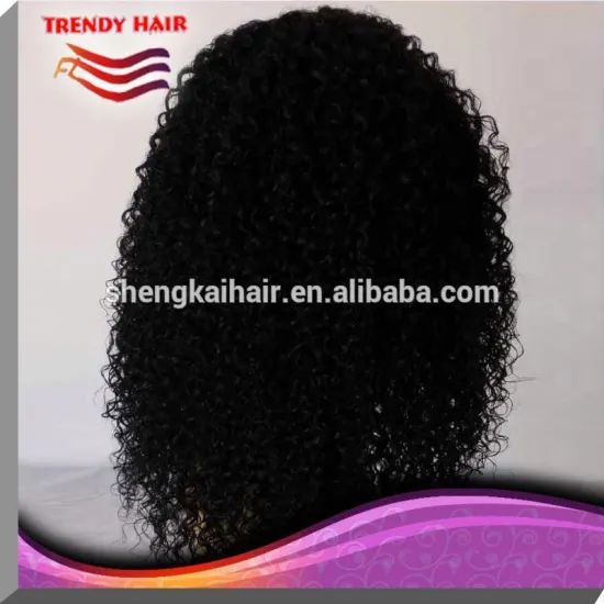 Hight Quality Products Indian Remy Hair Kinky Curly Full Lace Wigs