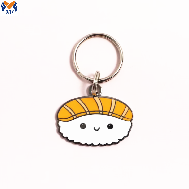 Enamel Sushi Keychain