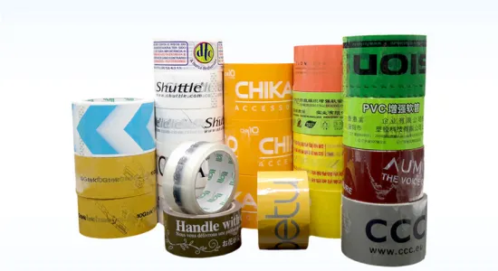Carton packing printed tape