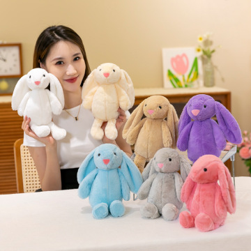 Hot Selling 25cm Customizable Cute Stuffed Bunny Rabbit Plush Toy Gifts for Girls
