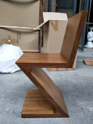 wooden Plywood Zig Zag Chair