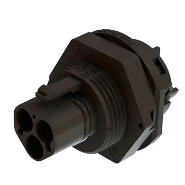 PV panel side, male connector, M25 standardized design, 3pole, male, screw connection, 250V/25A
