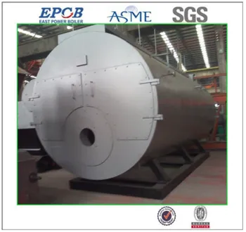 high efficiency burning biogas water boiler