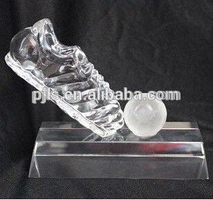 Engraving Crystal Football Award - Trophy