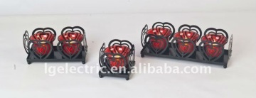 3pcs metal candlesticker set