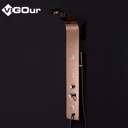 BS-6977 Stainless Steel European Panel Shower Tower with Two Patents - 2020