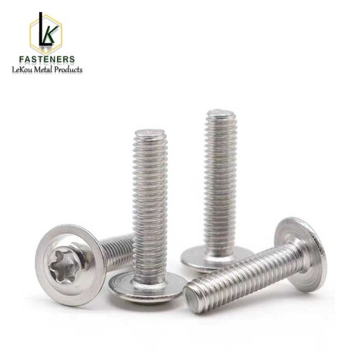 Шруба з круглай галоўкай і шасціграннікам - нержавеючая сталь