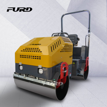 Hydraulic transmission small diesel engine double drum road roller