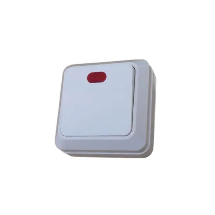 Saklar Dinding Terbuka Bergaya Eropa dengan Lampu Single-on Switch