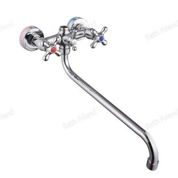 Central Asia Russia Design In-Wall Shower with 2 Function Long Spout Bathtub Faucet Mixer