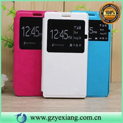 window leather flip cover for vivo y51 smart phone case
