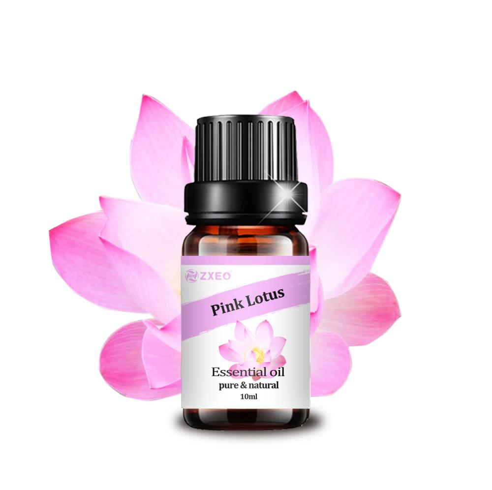 Huile essentielle de lotus rose de haute qualité bonne odeur personnelle pour les soins de la peau à un prix abordable