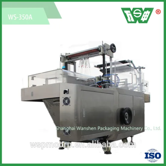 Shanghai wanshen WS 350A cellophane overwrapping machine for laundry soap
