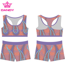 စိတ်ကြိုက်ပုံနှိပ်ခြင်း Sublimated Cheerleading Practice Wear