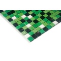 Colorless glass mosaic tiles