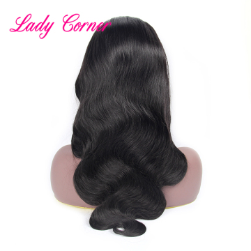 100% natural virgin brazilian hair body wave 360 full lace frontal wig