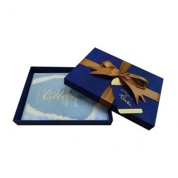 Boîte d'emballage de base de couvercle personnalisé de luxe pour invitation