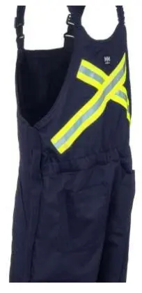 Men`s Navy FR Falher Bib Pants Overalls