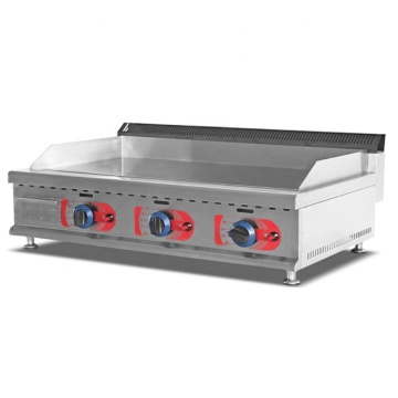 Professional 3 Burner Non-Stick Commercial Gas Griddle for Restaurant Catering Wholesale