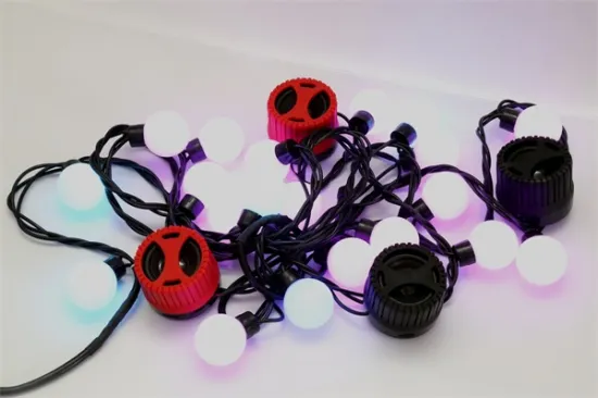 Smart string lights with speakers