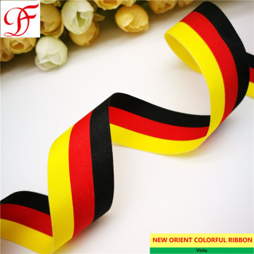 Polyester Flag Ribbon Double/Single Face Satin Grosgrain Gingham Sheer Organza Metallic Ribbon with Many Colors Choice