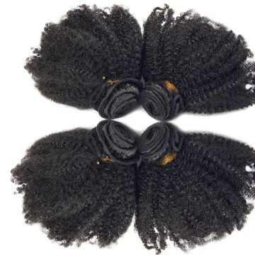 Overnight shipping afro kinky human hair weave bundles, wholesale virgin brazilian hair nake black woman afro kinky curl bundles