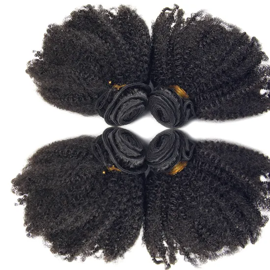 Overnight shipping afro kinky human hair weave bundles, wholesale virgin brazilian hair nake black woman afro kinky curl bundles