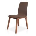 High End Delicate Simplistic PU Leather Dining Chairs