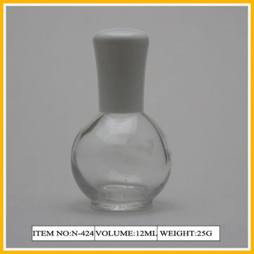 Plastic Cap Nail Polish Containers , 12ml Printing Bottle For Girl