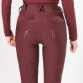 Wine Red Quick Dry Women Equestrian -rijbroek