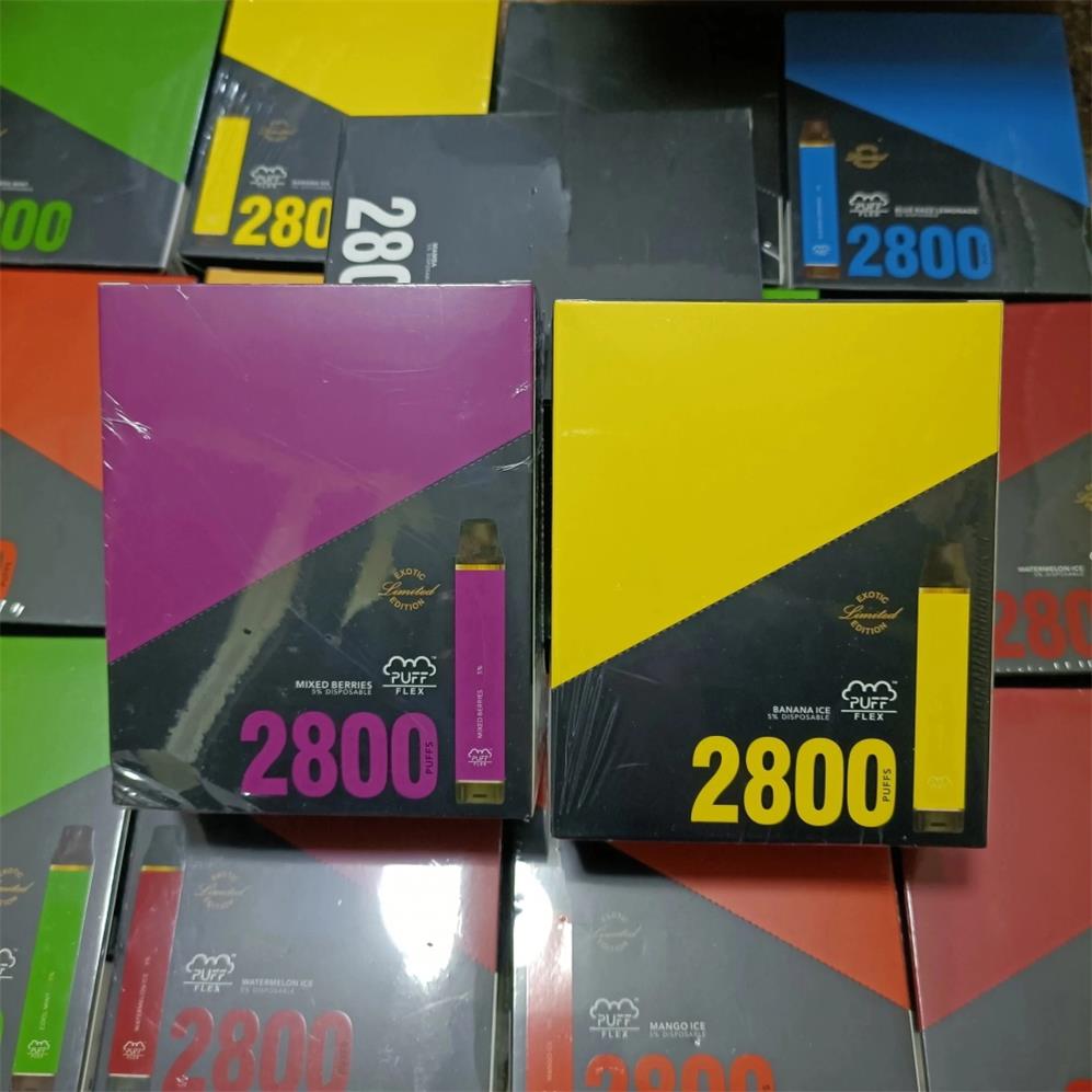 Жинхэнэ Puff Fleck 2800 Puffs-ийн нэг удаагийн вапны под